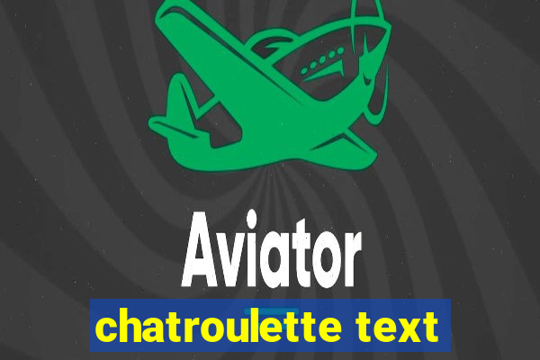 chatroulette text